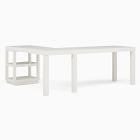 Parsons L-Shaped Desk &amp; Open Storage Set