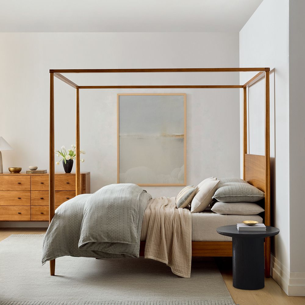 Reese Linen Cotton Duvet Cover & Shams | Queen