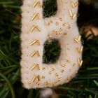 Felt Monogram Ornaments