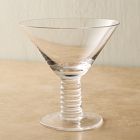 Grooved Stem Martini Glasses