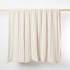 Made*Here New York Cotton Fisherman Knit Throw