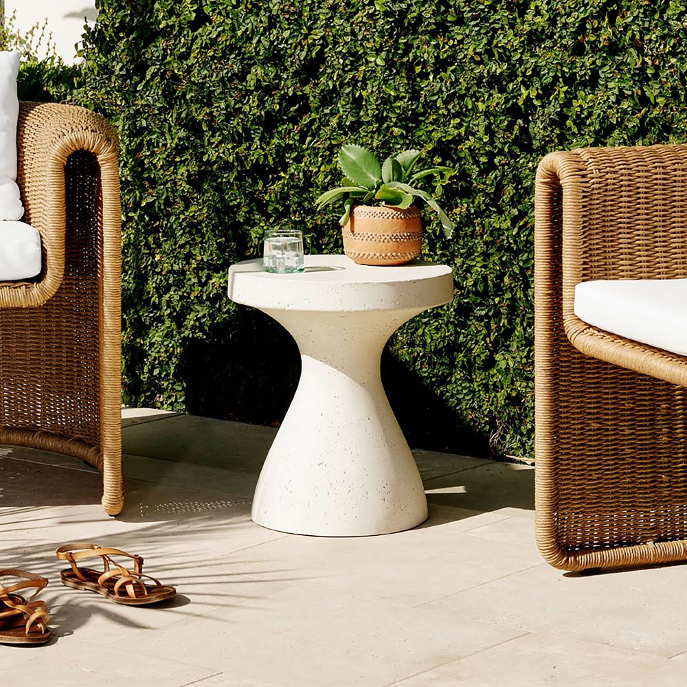 Hourglass Outdoor Side Table (16") by West Elm