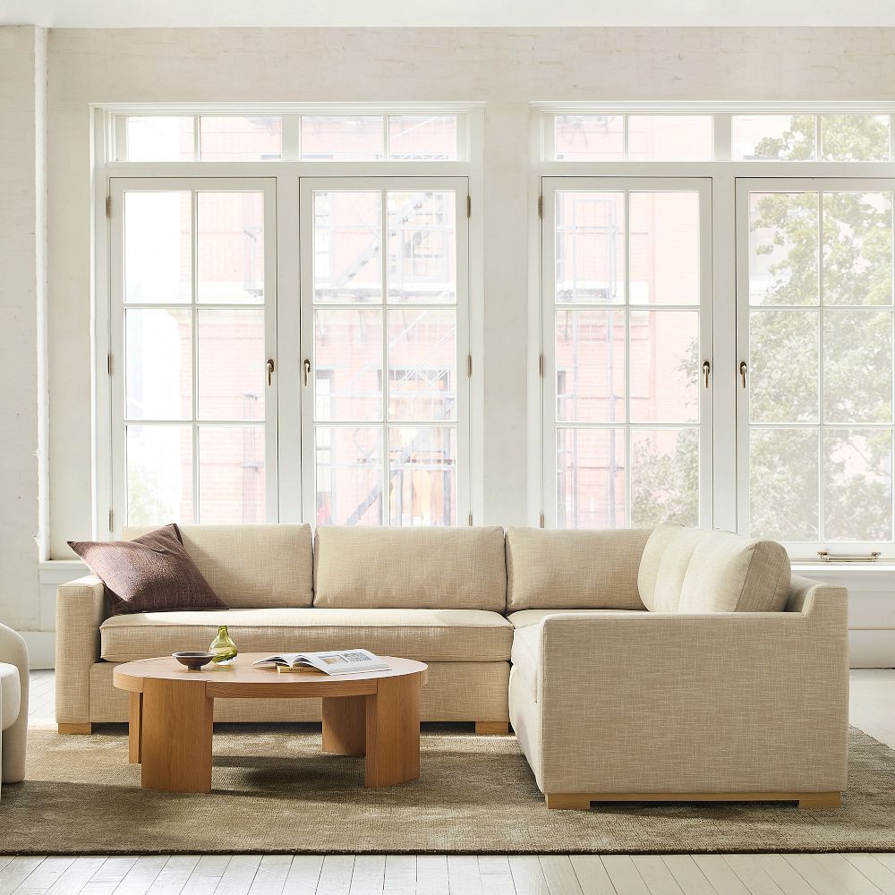 Reagan 3-Piece L-Shaped Sectional (107"-114") by West Elm