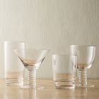 Grooved Stem Glassware