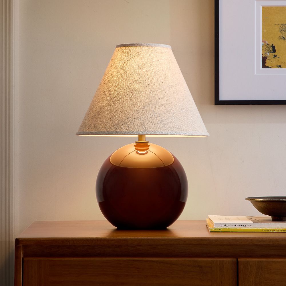 Perry Glass Table Lamp (15.5") by West Elm