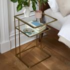 Curved Terrace Storage Nightstand (15.8")