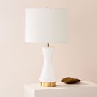 Metalized Glass USB Table Lamp  (27")