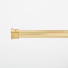 Inside Mount Curtain Rod - Antique Brass