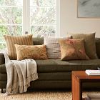 Two-Tone Chunky Linen Throw