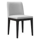 Open Box: Parker Dining Chair - Performance Yarn Dyed Linen Weave Pewter, Black