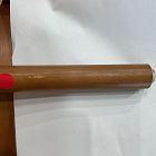 Open Box: Ezra Dining Chair - Ludlow Leather Sesame, Cool Walnut