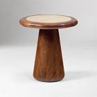 Emma Chamberlain Marble Side Table (18")