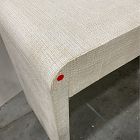 Open Box: Solstice Painted Raffia Desk (48") - Whitewash
