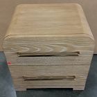 Open Box: Ava Nightstand (22") - Warm Cerused, Champagne Bronze