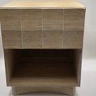 Open Box: Luisa Carved Open Nightstand (20") - Cerused White