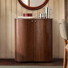 Emma Chamberlain Curved Bar Cabinet (28")