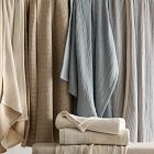 Two-Tone Cotton Linen Blanket