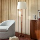 Emma Chamberlain Wood &amp; Lacquer Floor Lamp (63")