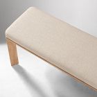 Essex Wood &amp; Upholstered Dining Bench (52")