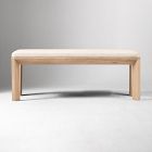 Essex Wood &amp; Upholstered Dining Bench (52")
