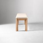 Essex Wood &amp; Upholstered Dining Bench (52")