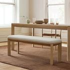 Essex Wood &amp; Upholstered Dining Bench (52")