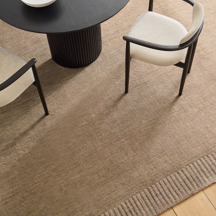 Ojai Rug - Handwoven 100% Wool Solid Color | West Elm