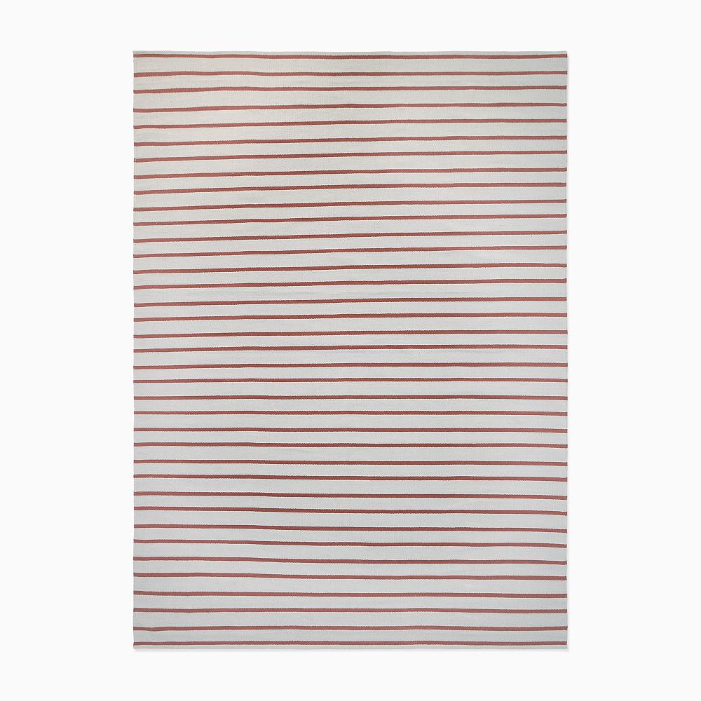 Emma Chamberlain Stripe Washable Rug - 8x10, Arctic Blue