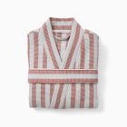 Open Box: Emma Chamberlain Stripe Waffle Robe, Small/Medium - Blue/Red