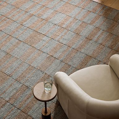 Melange Grid Flatweave Wool Rug