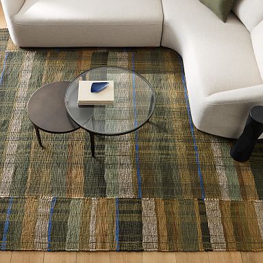 Nuri Mixed Stripe Flatweave Wool Rug