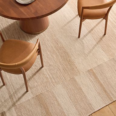 Diffused Blocks Flatweave Wool Rug