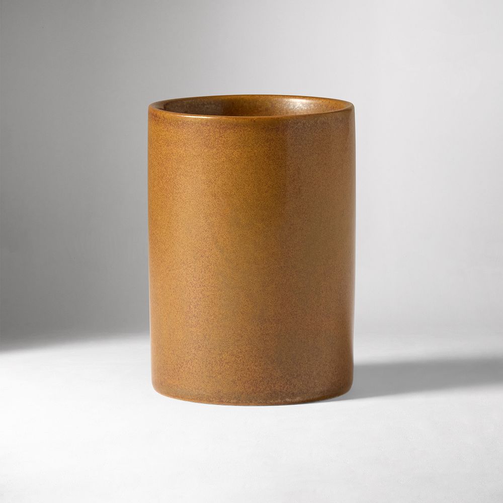 Speckled Ceramic Bath Accessories - Toothbrush Holder, Rust