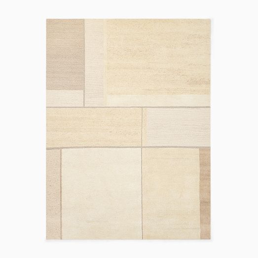 Modern Grid Tufted Wool Rug by West Elm