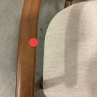 Open Box: Edison Dining Arm Chair - Performance Chenille Tweed Sand, Cool Walnut