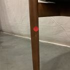 Open Box: Edison Dining Arm Chair - Performance Chenille Tweed Sand, Cool Walnut