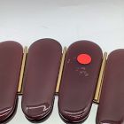 Open Box: Pierce &amp; Ward Faceted Round Wall Mirror - Oxblood