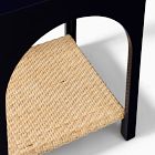 Archibald Lacquer &amp; Rattan Side Table (16")
