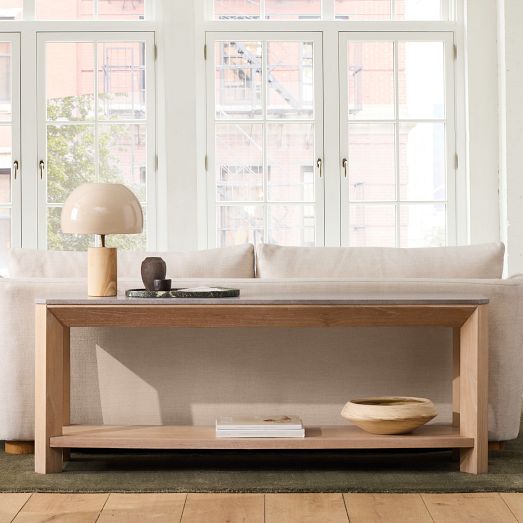 Essex Marble Top Console Table (62") by West Elm