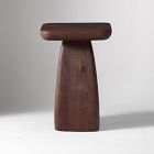 Quince Solid Wood Pedestal Side Table (14")