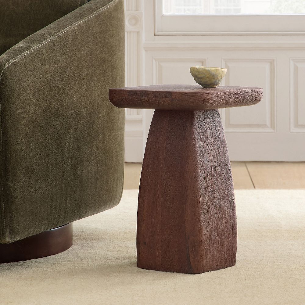 West Elm Quince Pedestal Side Table