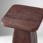 Quince Solid Wood Pedestal Side Table (14")
