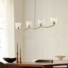 Hari Glass 4-Light Chandelier (42")