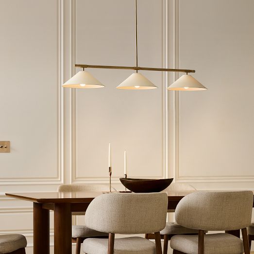 Devon 3-Light Linear Chandelier (54") by West Elm