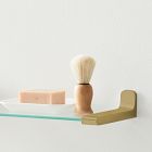 Mid-Century Contour Glass Shelves