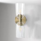 Hari 2-Light Glass Sconce (16")