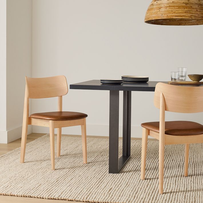 Lalia Leather Dining Chair - Modern & Durable | West Elm