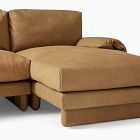 Parry Leather 2-Piece Chaise Sectional (123")