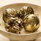 Medium Metal Botanical Mixed Ornaments (Set of 4)