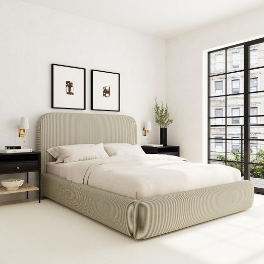 Elaria Upholstered Platform Bed by West Elm